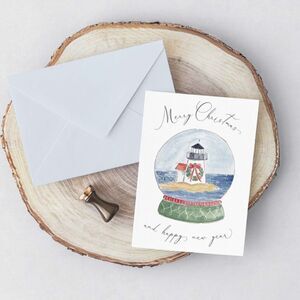 Nantucket Snowglobe Christmas Cards
